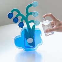 Nouvelle série de vases en acrylique de polissage saisonnier Fleurs séchées Cadeaux Ornements en plexiglas