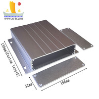 Caja de Control montada en la pared con brida de una pieza de aleación de aluminio extruido CNC, carcasa electrónica, carcasa de batería anodizada, carcasa de PCB