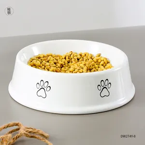 Benutzer definierte Logo rutsch feste Porzellan Hund Fütterung schüssel Hund Wasserschale Hunden apf Keramik