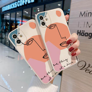 Custodia per telefono cellulare in Silicone TPU con stampa geometrica a bordo diritto per Iphone 7 8 X Xr Xs 11 12 13 14 15 16 17 Pro Max - Product Image 5