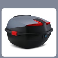 Prix de gros Accessoires de moto Pièces d'usine Matériau ABS Grand espace Tronc de moto Matériau dur Boîte arrière
