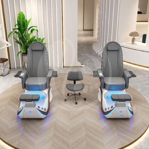 Mobilier professionnel de luxe pour salon de beauté Spa Bassin transparent <span class=keywords><strong>en</strong></span> fibre de verre <span class=keywords><strong>Chaise</strong></span> électrique de pédicure pour spa <span class=keywords><strong>avec</strong></span> surf léger - Product Image 6