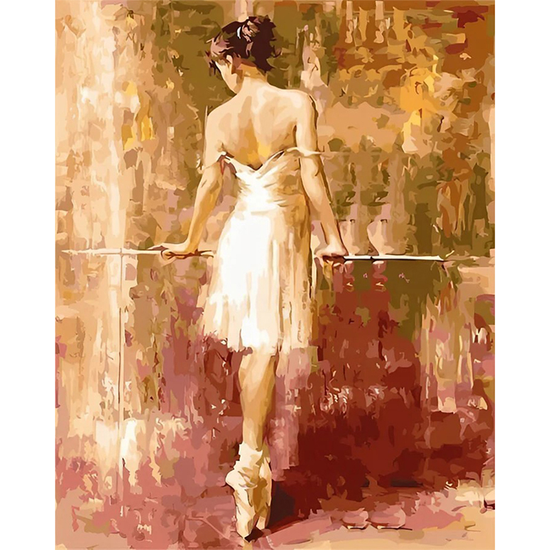 Danseuse de ballet en entraînement