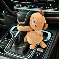 Boneka Hewan Leher Panjang yang Dapat Digantung, Pengikat Tirai, Mainan Berbunyi, Boneka Beruang Rubah untuk Dipeluk, Dekorasi Tas Serbaguna, Ornamen Plush