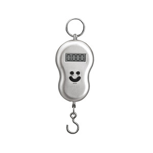 Bilancia digitale a gancio con capacità di 50 kg, portatile, per pesare bagagli, con funzione tara, per uso in viaggio - Product Image 1