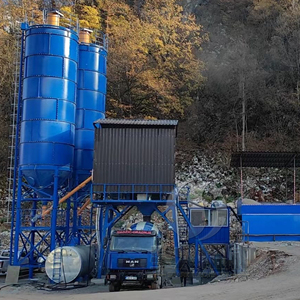 Station de bétonnière automatique à capacité de mélange prête à l'emploi avec silo à ciment, trémie Hzs, élévateur de bétonnière - Product Image 5