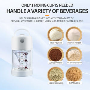 Mini taza autoagitadora de vidrio de borosilicato de 160ml, logotipo personalizado, resistente al agua, a prueba de fugas, 48H, envío perfecto para bebidas - Product Image 3