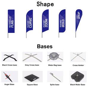 Banderas y pancartas promocionales de plumas <span class=keywords><strong>personalizadas</strong></span> Bandera de lágrima de playa Banner de publicidad al aire libre - Product Image 3
