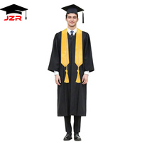 Setelan Jubah dan Topi Wisuda Dewasa Grosir untuk Upacara Sekolah Warna & Logo Kustom
