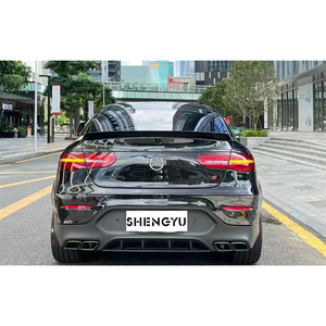 Kit carrosserie pour <span class=keywords><strong>Mercedes</strong></span> <span class=keywords><strong>benz</strong></span> <span class=keywords><strong>GLC</strong></span> CLASS X253/C253 16-19 Coupé Changer pour <span class=keywords><strong>AMG</strong></span> Style comprend pare-chocs de voiture lèvre arrière tuyaux d'échappement - Product Image 4
