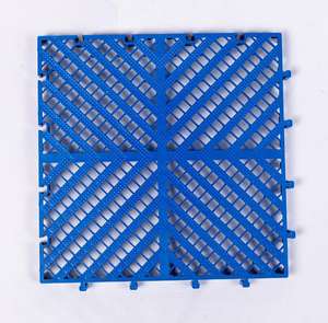 Baldosa Modular rígida antideslizante para lavado de coches, drenaje de plástico PP PVC entrelazado para suelo de garaje, para estacionamiento de coches - Product Image 4