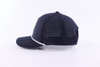Gorra de golf personalizada de alta calidad con logotipo bordado en 3D, gorras de béisbol deportivas de corte láser de tela elástica transpirable de secado rápido