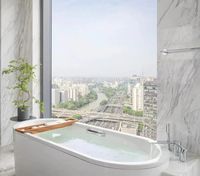 Ensemble complet de meubles de chambre à coucher professionnels 5 étoiles pour hôtel comprenant un lit King Size avec une tête de lit de luxe