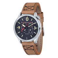 Montres de sport en acier lumineuses, avec calendrier et chronomètre, de conception et fabrication en usine en série, pour marque privée