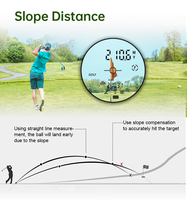 Télémètre laser à écran LCD de télémètre de golf de haute qualité de 1000 M avec compteur laser industriel en mode pente et balayage