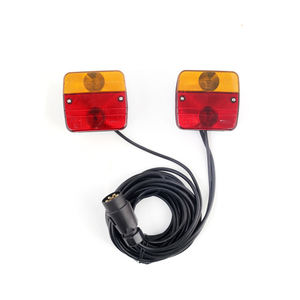 Kit de Accesorios para Remolque de 12V, Luces Traseras de Freno, Direccional, Posición y Matrícula con Cable de 7.5M y Conector de Remolque de 7 Pines - Product Image 5