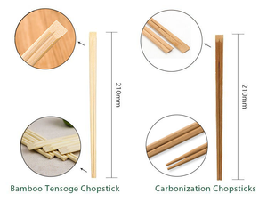 Palillos Japoneses TGYW Tensoge para Sushi, Empaquetados en Papel, Palillos Chinos de Bambú Personalizados con Logotipo - Product Image 5
