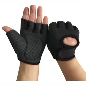 Pure Kleur Gym Mannen En Vrouwen Wrist Anti-Slip Beweging Half Vinger Fitness Gym Handschoenen