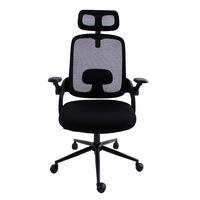 Chaises de bureau pivotantes ergonomiques avec appui-tête réglable et soutien lombaire à haut dossier