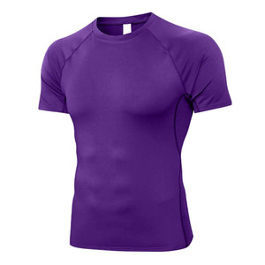 Camiseta de Compresión de Secado Rápido para Entrenamiento Deportivo, Servicios OEM, Nueva Camiseta Corta Personalizada para Hombre, Ecológica, con Logotipo Personalizado - Product Image 2