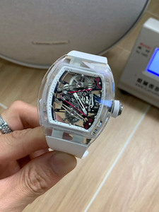 Oem logo Designer Style 3802 Luxurious Transparent <b>Skeletonized</b> Movement Tourbillon <b>Automatic</b> Mechanical <b>Watch</b> for Men - Product Image 4