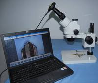 Caméra de microscope USB C-Mount haute précision 3MP 2048x1536 compacte, installation facile pour applications de recherche