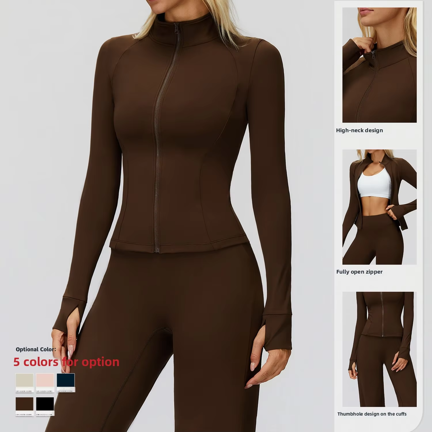Quick Dry Breathable Yoga Top for Training Seamless Backless Sports Running Gym Customized Personalized Four-Way Stretch Long