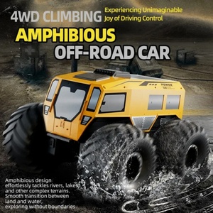 Camioneta RC de Alta Velocidad SJY-Q210, Control Remoto 2.4G, Vehículo Anfibio 4x4, Construcción Metálica, Alcance de 40M, Lista para Usar, Incluye USB - Product Image 6