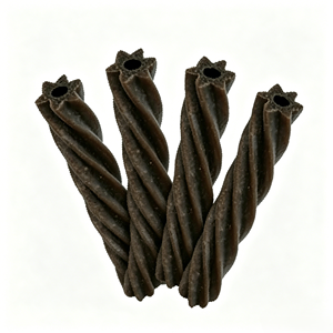 Friandises à mâcher pour chiens OEM naturelles, torsadées, en forme d'étoile, creuses, environ 11 cm de long, à base de viande, pour l'hygiène buccale, nettoient la plaque dentaire et le tartre - Product Image 2