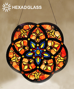 Giá thấp tùy chỉnh mô hình Stain Nhà thờ Kính kiến trúc kính màu nghệ thuật Cửa sổ Tấm kính trang trí - Product Image 6