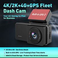Caméra embarquée double objectif XuShen G5 4K HD WiFi avec écran tactile IPS, moniteur de stationnement et GPS - Boîte noire avant/arrière pour voiture