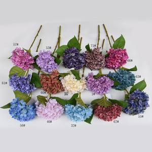 Ortensie Artificiali in Lattice Effetto Reale, Fiori di Ortensia a Testa Grande Verde e Bianchi per Decorazioni Matrimoniali - Product Image 1