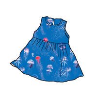 Nouveau-né et enfant en bas âge fille robe à imprimé fleuri pour le printemps infantile bébé fille robes de mode pour l'été