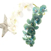 Flores artificiales de mariposa, orquídeas populares a granel, flores artificiales decorativas, venta al por mayor, baratas