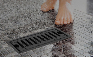 OEM Custom Black Stainless Steel Bathroom Floor Drain Anti-Odor Rectangle Shower Drain with Modern Design for Hotels - Product Image 3