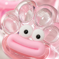 Nouveauté 2026 : Jouet Squishy Patte de Chat Translucide à Grande Bouche, Breloque Anti-Stress Souple pour Enfants