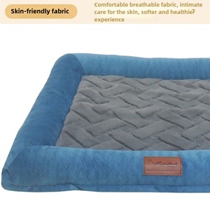 Thiết Kế Mới Mô Hình Kim Cương Điện Khắc Hà Lan Nhung Hình Vuông Thoải Mái Pet Mat Cho Chó Mèo Nghỉ ngơi Ngủ - Product Image 4