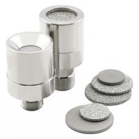 Silencieux pneumatique en métal poreux sinterisé en acier inoxydable 304 avec connexion filetée