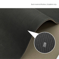 Tapis de yoga ovale en caoutchouc PU avec surface antidérapante mate, tapis d'exercice absorbant les chocs pour le yoga, le Pilates et les entraînements à domicile