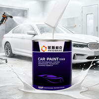 FEISIBAIKE Peinture automobile acrylique couleur unie 2K à séchage rapide pour pulvérisation de retouche automobile