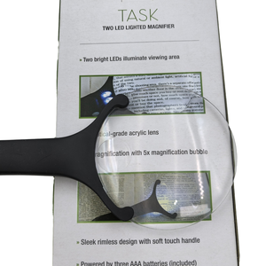 مكبر شاشة زجاجي محمول بإضاءة LED وعدستين (كبيرة وصغيرة) سهل الاستخدام وخفيف الوزن لكبار السن والأطفال - Product Image 2