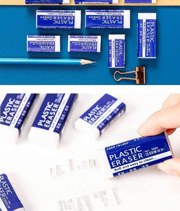 Penghapus karet putih persegi panjang lembut kecil penghapus pensil 2B/HB alat tulis sekolah untuk anak-anak dan siswa gaya kantor - Product Image 3