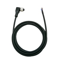 M12 4pin femelle étanche connecteur à Angle droit B codé M12 B code 4Pin femelle à câble ouvert