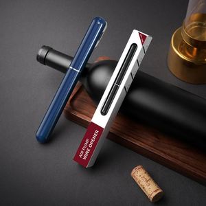 WSY966 Wholesale Luxury <b>Plastic</b> Easy Cork Remover Corkscrew Pen Custom Air <b>Pocket</b> Pressure Pump Wine Opener Set With Logo - Product Image 6