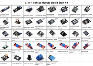 37 in 1 <strong>Arduino</strong> <strong>Sensor</strong> Modules Starter <strong>Kit</strong> with Tutorial DHT11, IR, Ultrasonic, Soil Moisture <strong>Sensor</strong> for Electronics Learning - Product Image 2