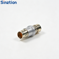Conector de Aviación Impermeable Macho y Hembra F102, Compatible con el Conector Circular de Desconexión Rápida Fischer, Corto