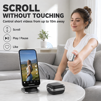   Télécommande Selfie sans fil Smart Ring, contrôle intelligent portable compatible avec iOS et Android pour téléphone, appareil photo, vidéo et vlog