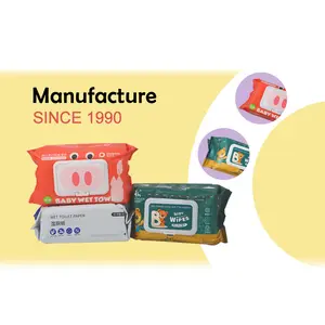 OEM Wholesale Hot Sale Custom Design Single Packaged Cleaning Wet Tissue Private Label Disinfecting Sanitizing Wet Wipes