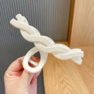 Spine per capelli in resina con fiocco scintillante all'ingrosso accessori per ragazze carine in metallo con perle da 5cm accessori moda - Product Image 1