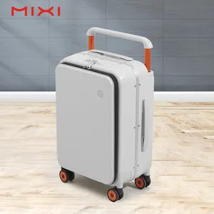 Mixi Thiết kế nhôm Vali xe đẩy mang về du lịch lăn bánh xe cabin trường hợp valise thông minh hành lý đặt
